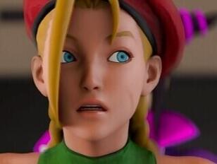 Cammy vs Dickgirl Juri Animation 3D Futanari Sexe romantique et Creampie dans la chatte