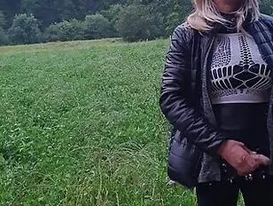 Biancasissy sunday morning exposing in nature