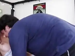 Beautiful brunette tsgirl ass rimmed and fucked