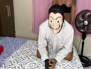 Huge tits tranny milf impales a dude