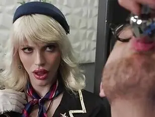 Comissária de bordo TS transou