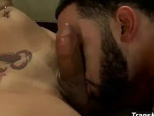 Hot TS Jessica Host Fucks Newcomer Royce In An Intense And Wild Hotel Room Fantasy Session