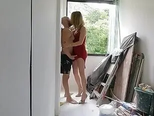 Stunning big cock shemale fucks and facials big stud