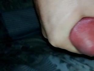 Slow mo male masturbation and cum